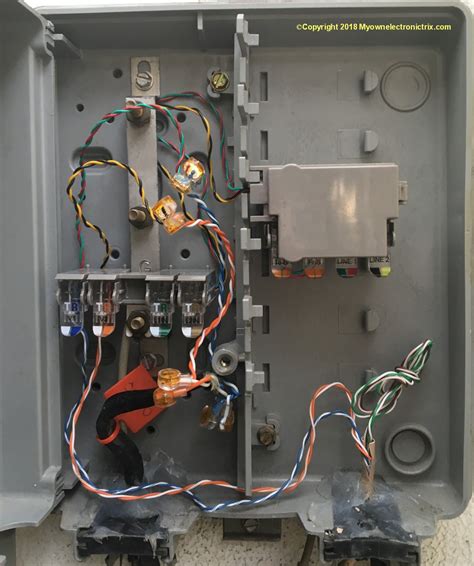 outside telephone junction box test jacks|wiring phone line from outside box.